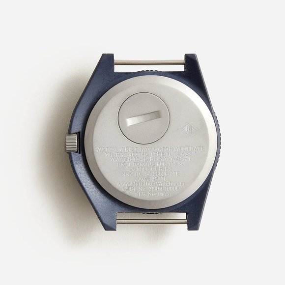 Marathon Watch Company x J.Crew Pilot's Navigator with Date Watch Navy Blue - Picture 11 of 15